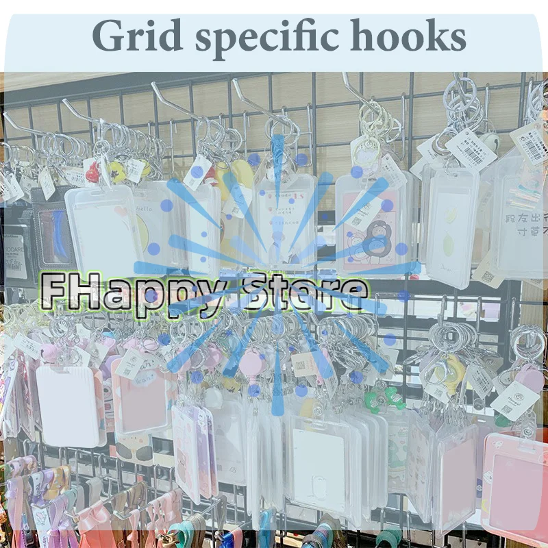 10Pcs Iron Wire Mesh Hanging Hooks Iron Grid Hooks Durable 5/10/15/20cm Screen Hooks 3.3mm Thickness Supermarket For Screen Grid