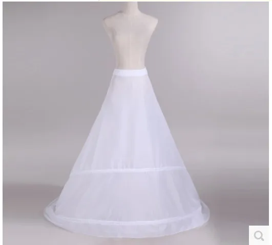 Enaguas Unterrock, Hochzeitsrock, Slip, Hochzeitsaccessoires, Chemise, 2-Reifen für A-Linie, Schwanzkleid, Petticoat, Krinoline