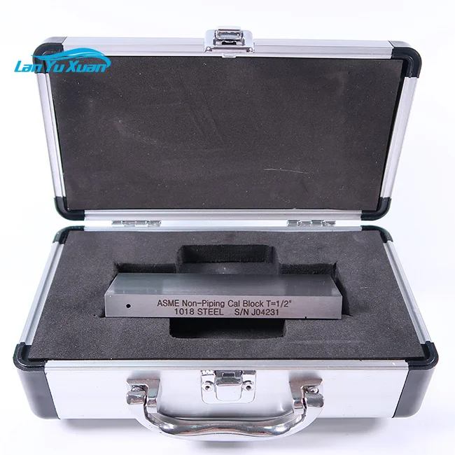 ASME Non-Piping Cal Block T=1/2 inch  ASME TYPE 1018 steel  calibration block for UT shear wave (1/2 inch thickness)
