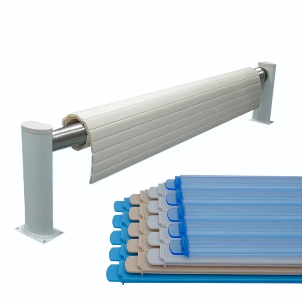 Automatic Aluminum Pool Cover Electric Large Infinity, Swimming Spa Safety Slatted Cover Waterproof Outdoor Retractable