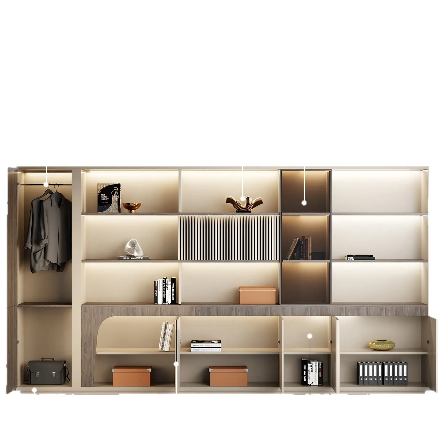 Office Bookcase Boss Desk Background Cabinet File Cabinet Wooden Data  Storage  Storage Display