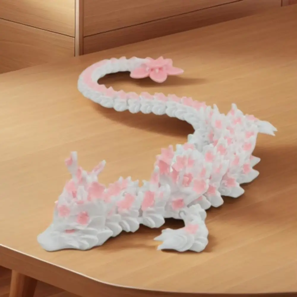 

Simulated Eye 3D Printed Dragon Laser Sakura Dragon 3D Printed Diceratops Dragon Flexible Poseable Joints