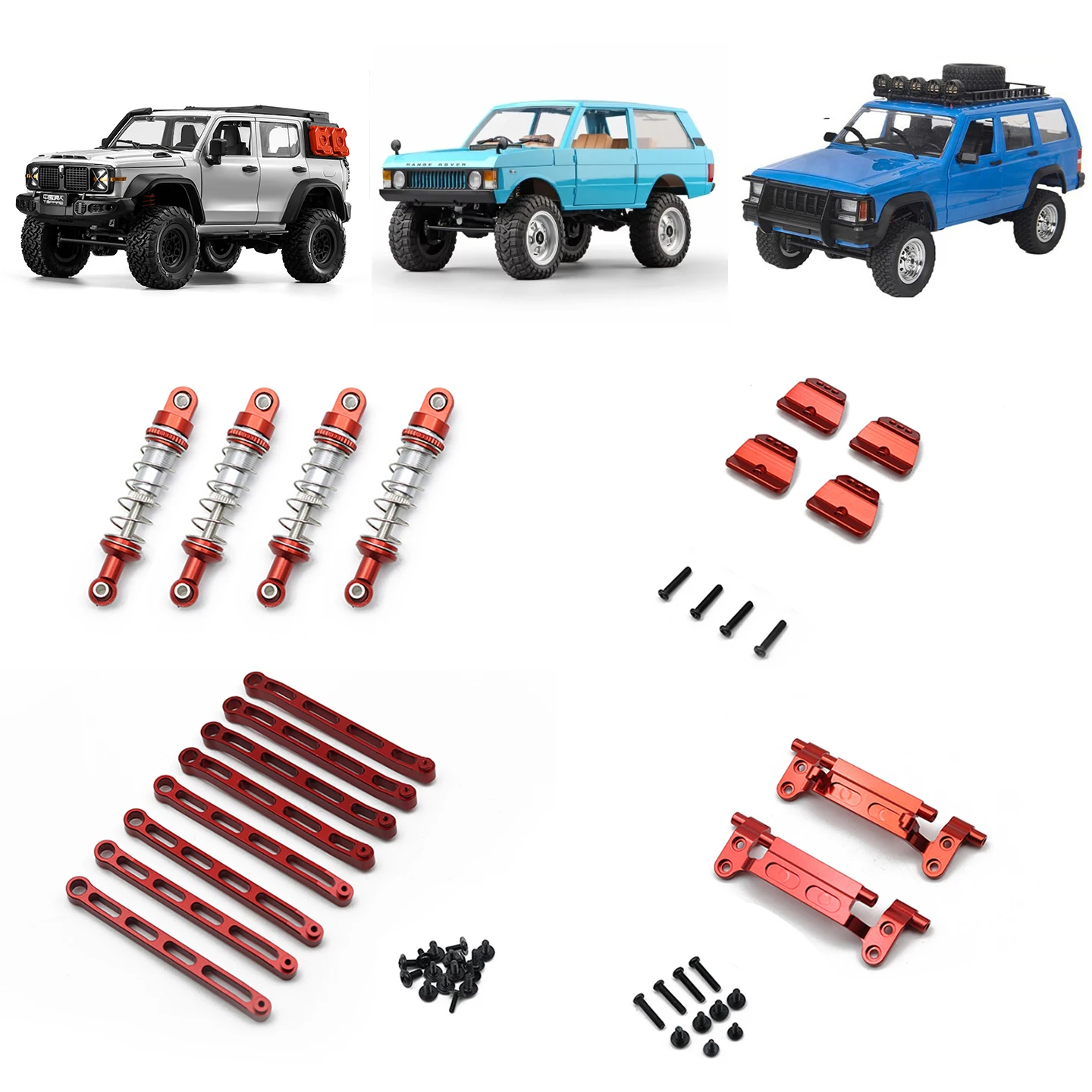 MN78 MN168 MN300 รถบังคับวิทยุ อุปกรณ์ตกแต่งโลหะ ชุดดัดแปลง โช้คอัพไฮดรอลิก ขายึด คันเชื่อมต่อ ชุดเกียร์พวงมาลัย