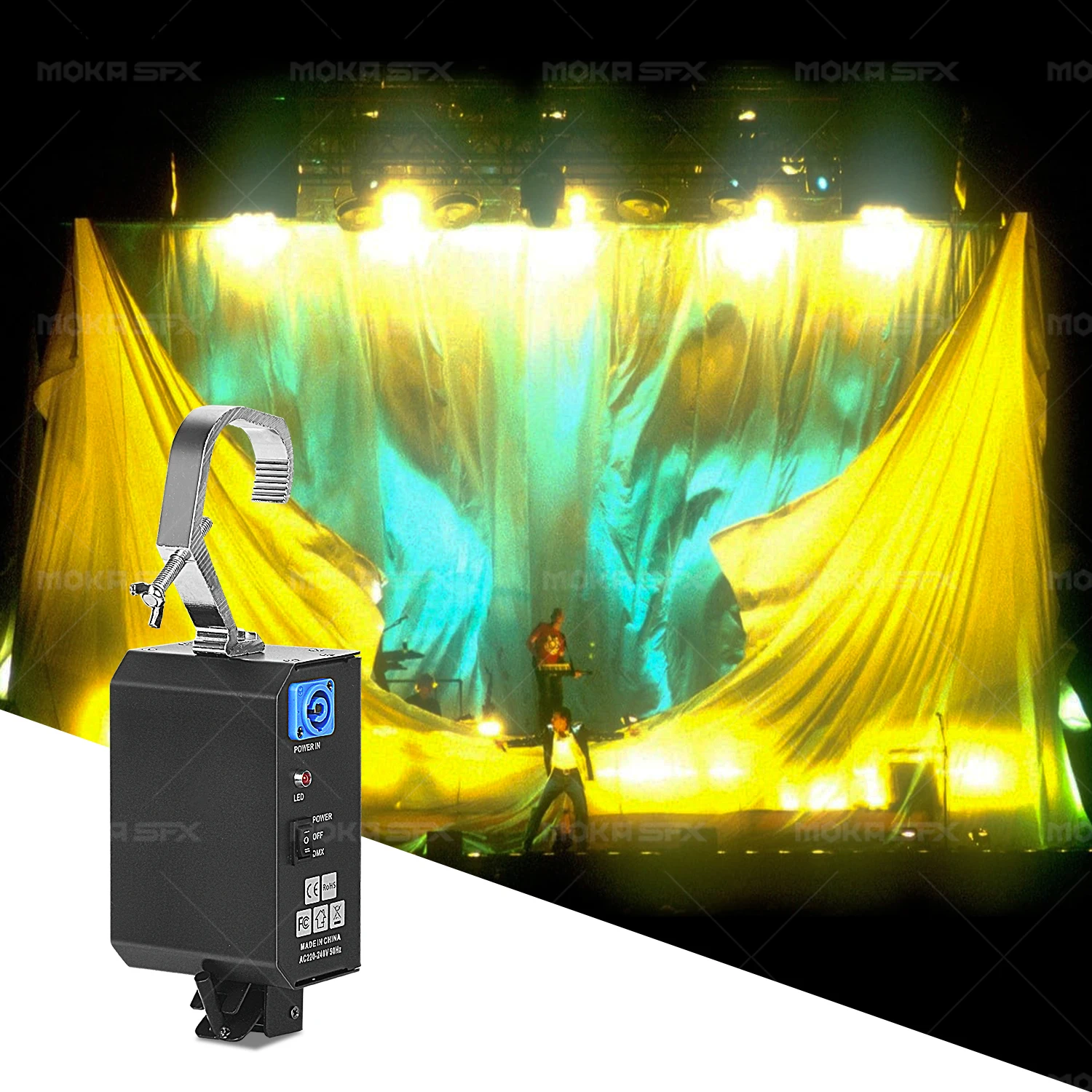 MK-PD01 Кабуки для сцены DMX512 или контроль мощности Эксклюзивная капельница для подвесных занавесок Кабуки для сценических эффектов