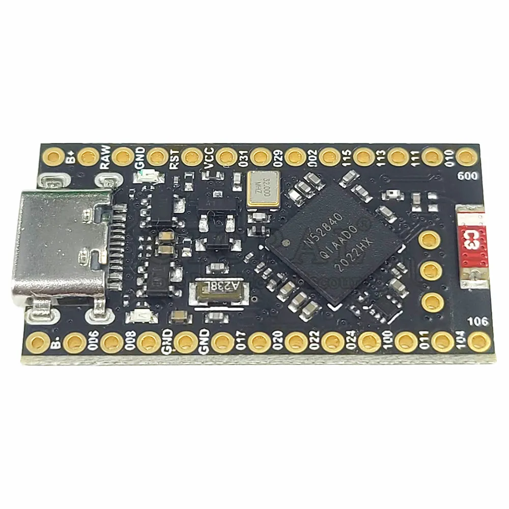 Módulo de placa de desenvolvimento nrf52840 para nano v2.0 com bluetooth 5.0 suporte de carga 3.7v gerenciar mini 64mhz usb tipo-c