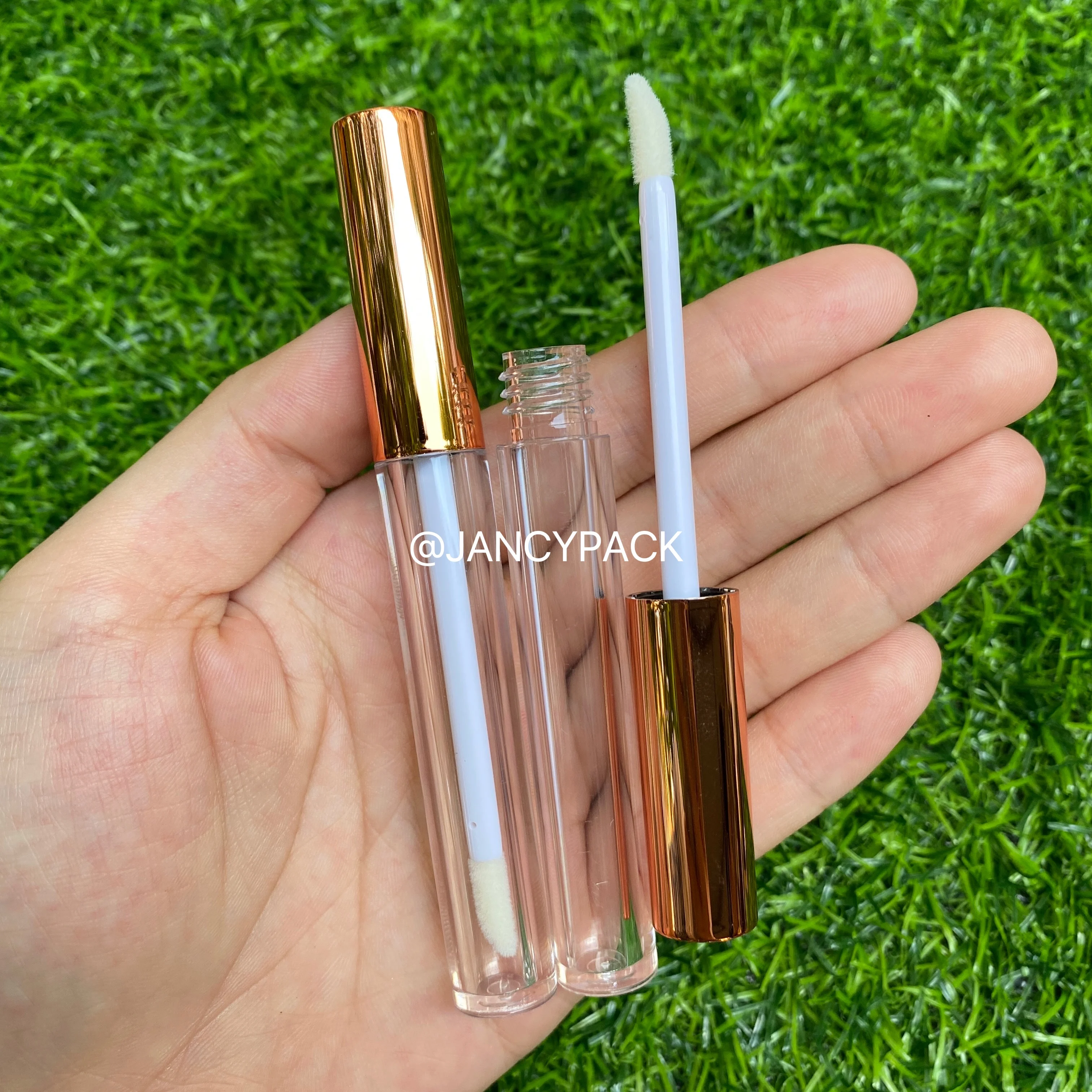 2MLリップグロスボトル リップグレイズチューブ リップグロスチューブ包装材 化粧品DIYリップグレイズ ピンクリップバームボトル カスタムロゴ