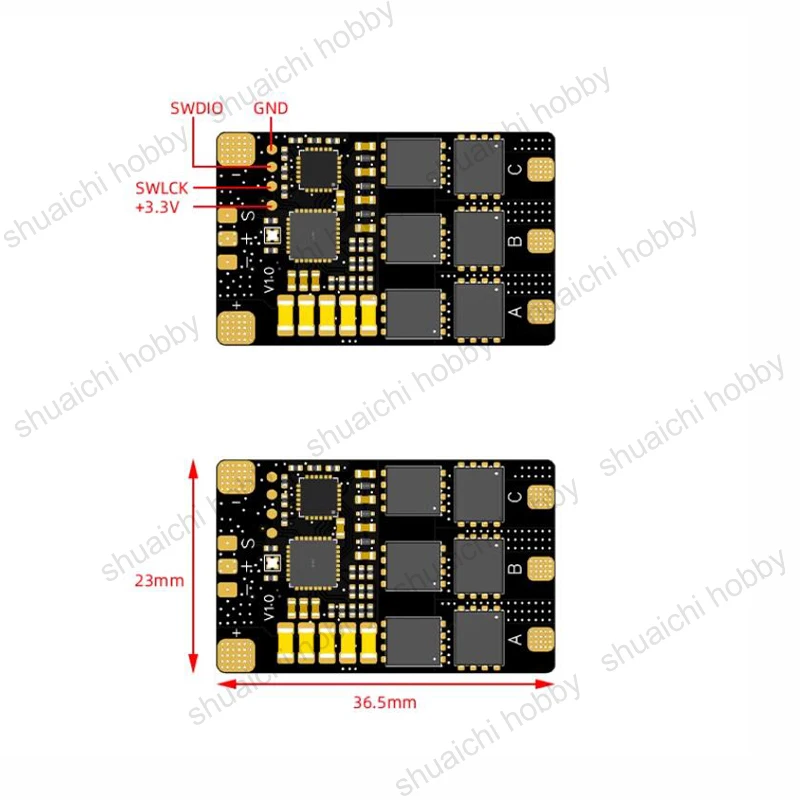 1 szt. Bezszczotkowy ESC 2-6S 50A z Firmware AM32 Regulator prędkości obsługi sygnału PWM DSHOT 300/600 dla puszczania samolotów drona samolotu RC