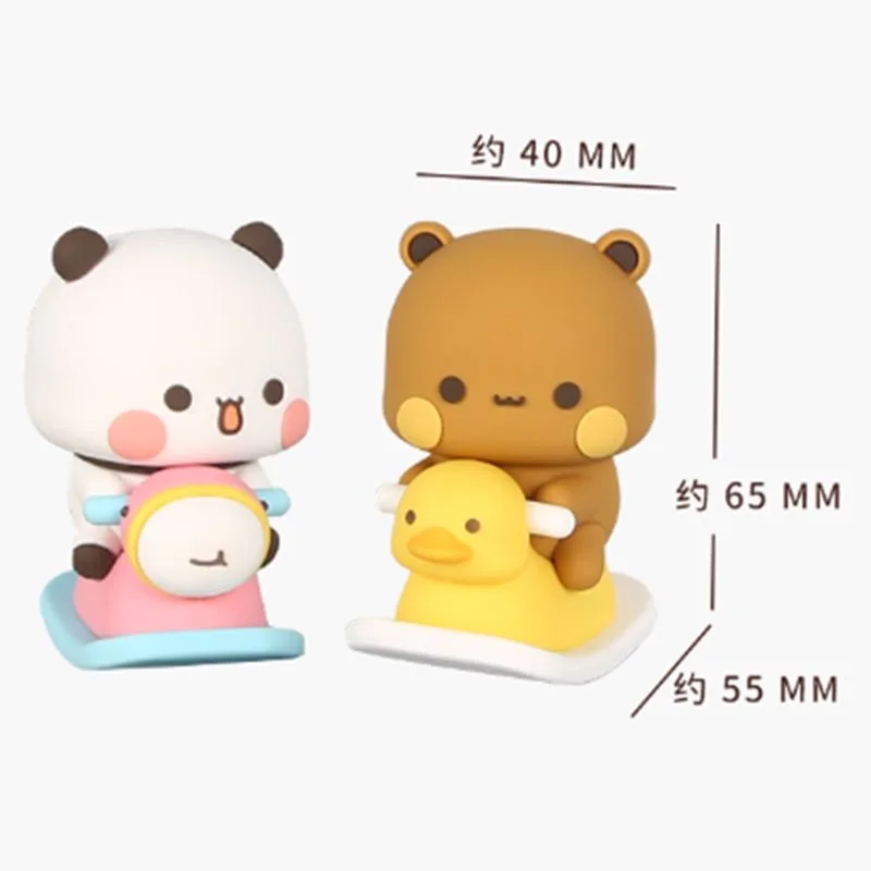 Bubu Dudu Anime Figures Model Toys Exciting Collectible Cute Panda Figure Kawaii Bear Doll Ornament Home Children Christmas Gift