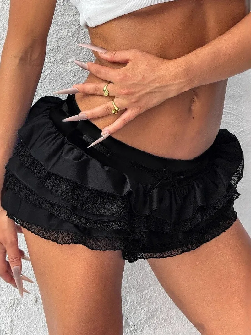 

Юбка-кейк с низкой талией, многослойная, кружевная, средней длины, в стиле бэтсмен, для прогулок зимой