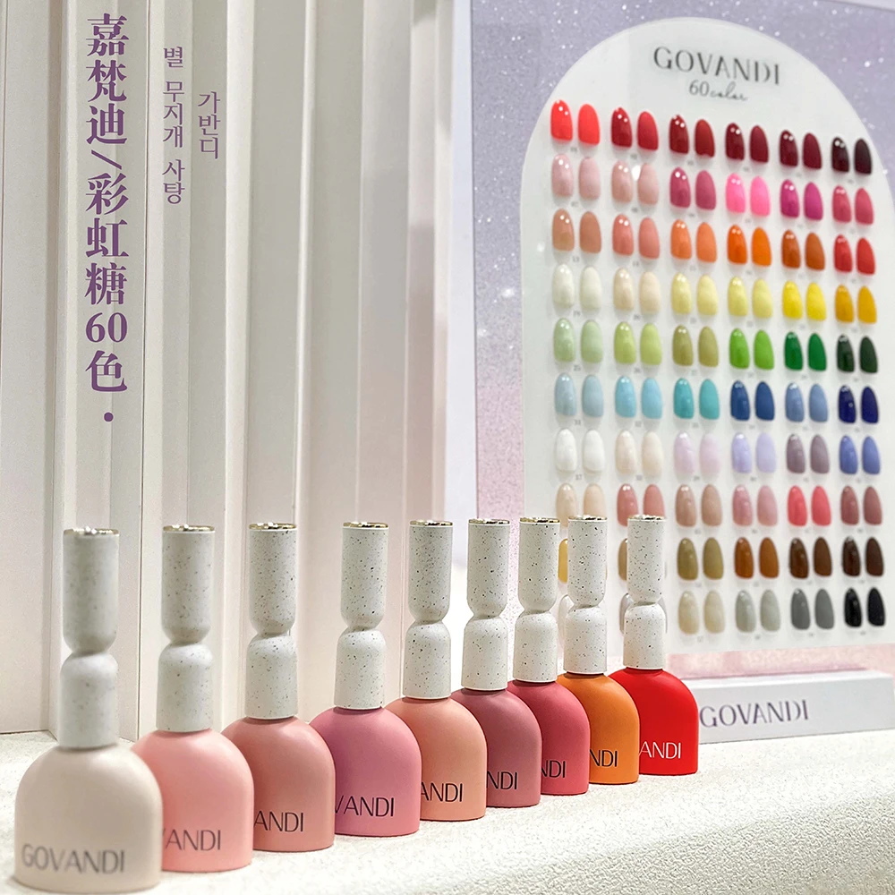 60 kleuren Koreaanse stijl Loverly Macaron Gel Polish Set 15 ml UV Gel Emaille Manicure Salon Losweken Nagellak Kit met kleurenkaart