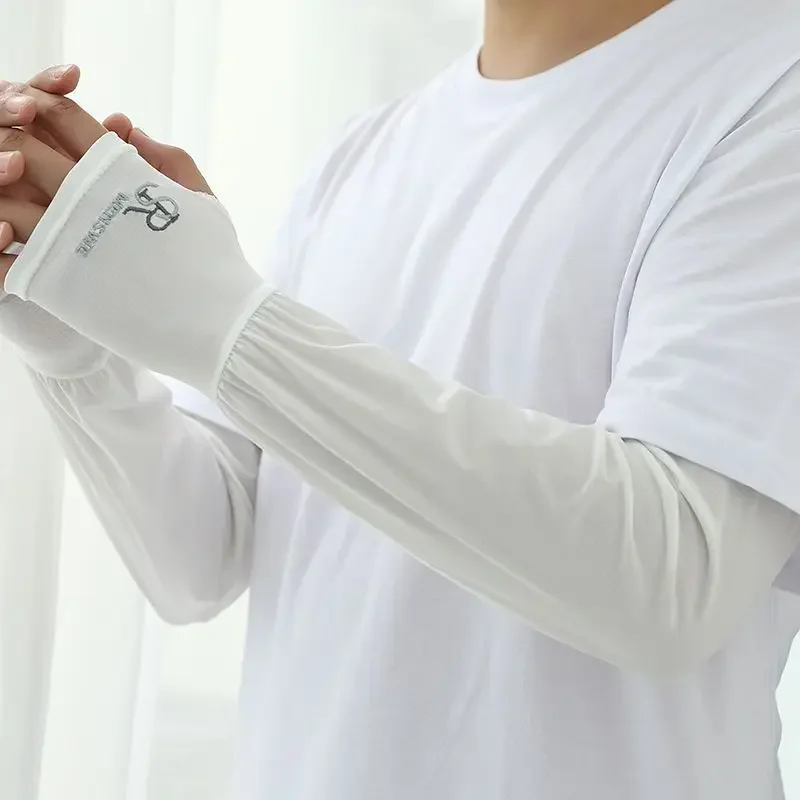 

Ice sleeve men's loose ice silk sleeve summer men's rider takeaway fishing UV resistant gloves sleeves enlarged