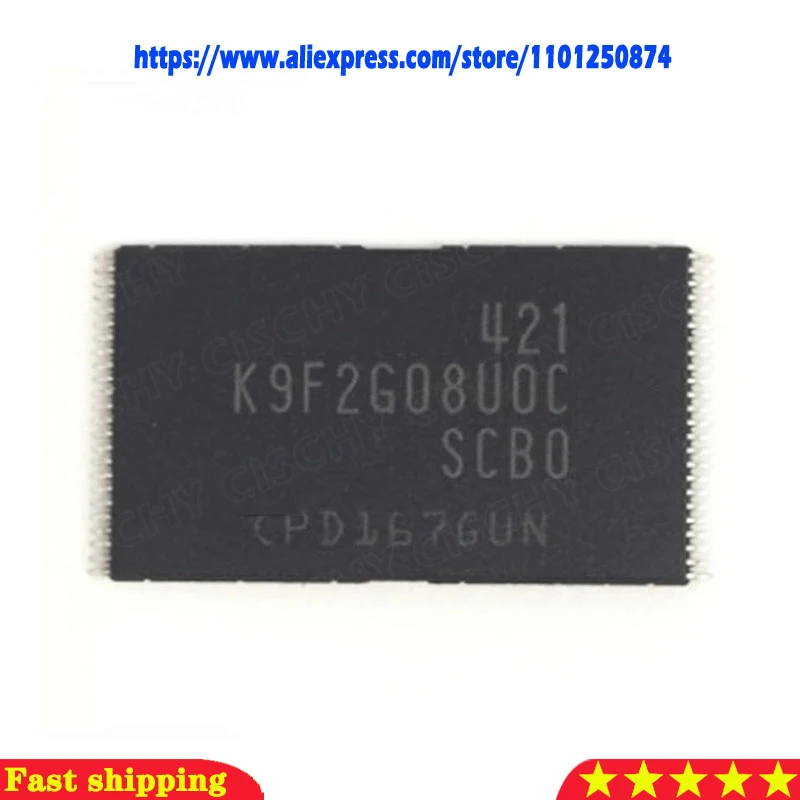 1pcs/lot K9F2G08U0C-SCB0 K9F2G08UOC-SCBO K9F2G08UOC K9F2G08U0C TSSOP-48 In Stock