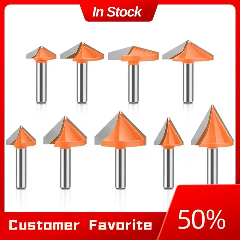 

Top Sale Set 8Mm Handle 3D V-Shaped Knife 3D Computer Engraving Knife Woodworking Knife V-Shaped Milling Cutter