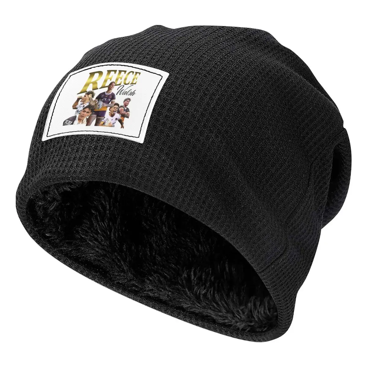 Reece Walsh Collage 2.0 Unisex Adult Beanies Caps Fleece-Lined Bonnet Hat Warm Hip Hop Autumn Winter Outdoor Skullies Hats