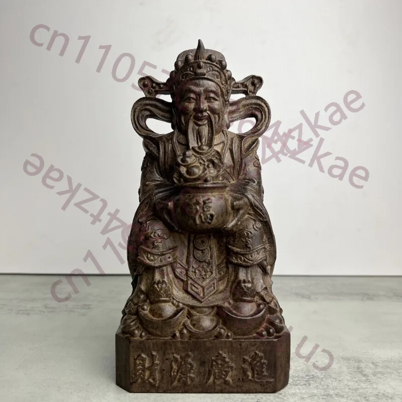 

Статуэтка Бога Богатства из агарового дерева ручной работы - 7,5/10,8 дюймов, фигурка Фэн-шуй для дома, гостиной, магазина, декора для процветания и удачи