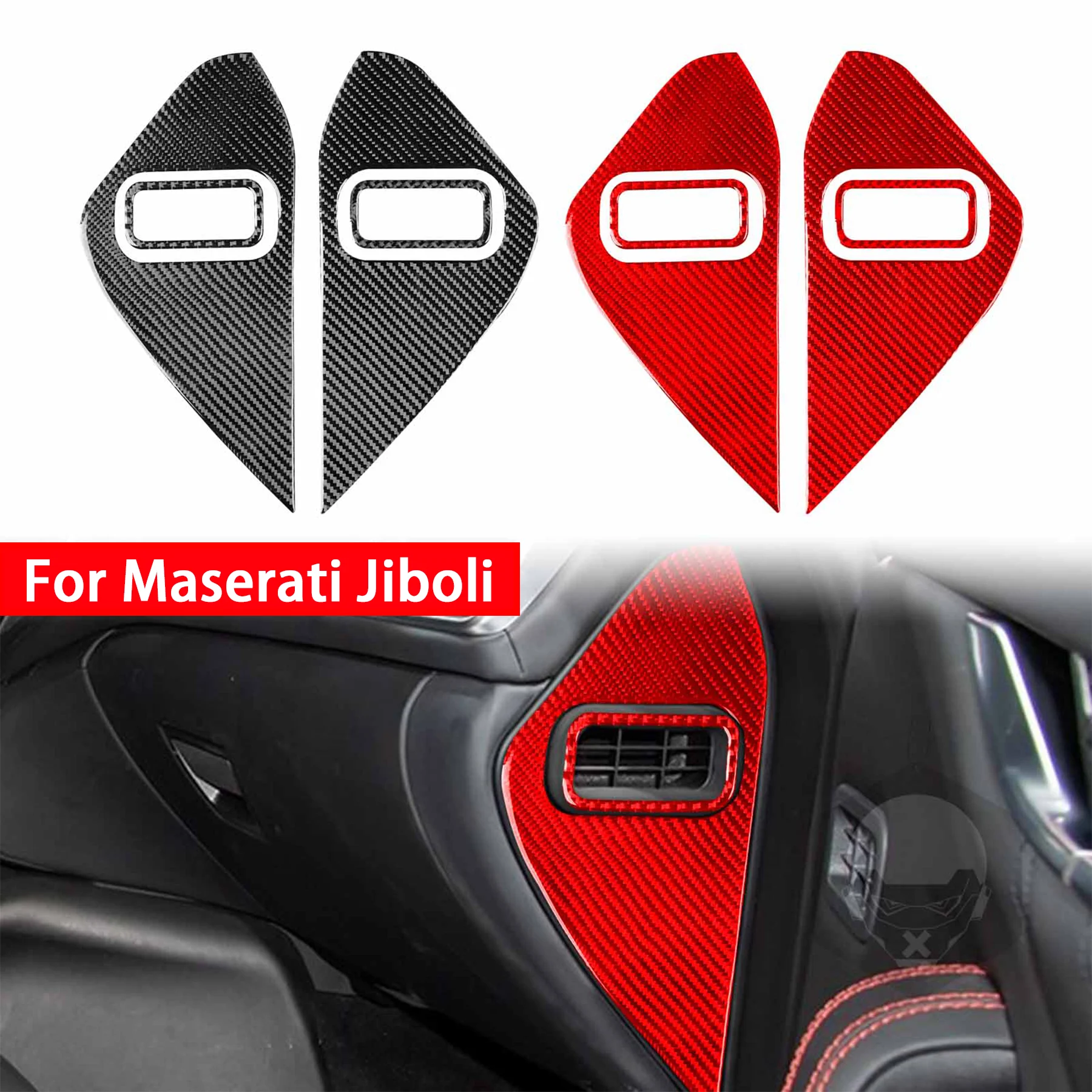 

FOR Maserati Ghibli 2014-2022 Car Door Collision Buffer Pad Panel Cover Soft Carbon Fiber Interior Decor Accessories Sticker