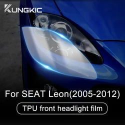 TPU Car Headlight Protective Film For Seat Leon MK2 2005 2006 2007 2008 2009 2010 2011 2012 Front Light Transparent Sticker