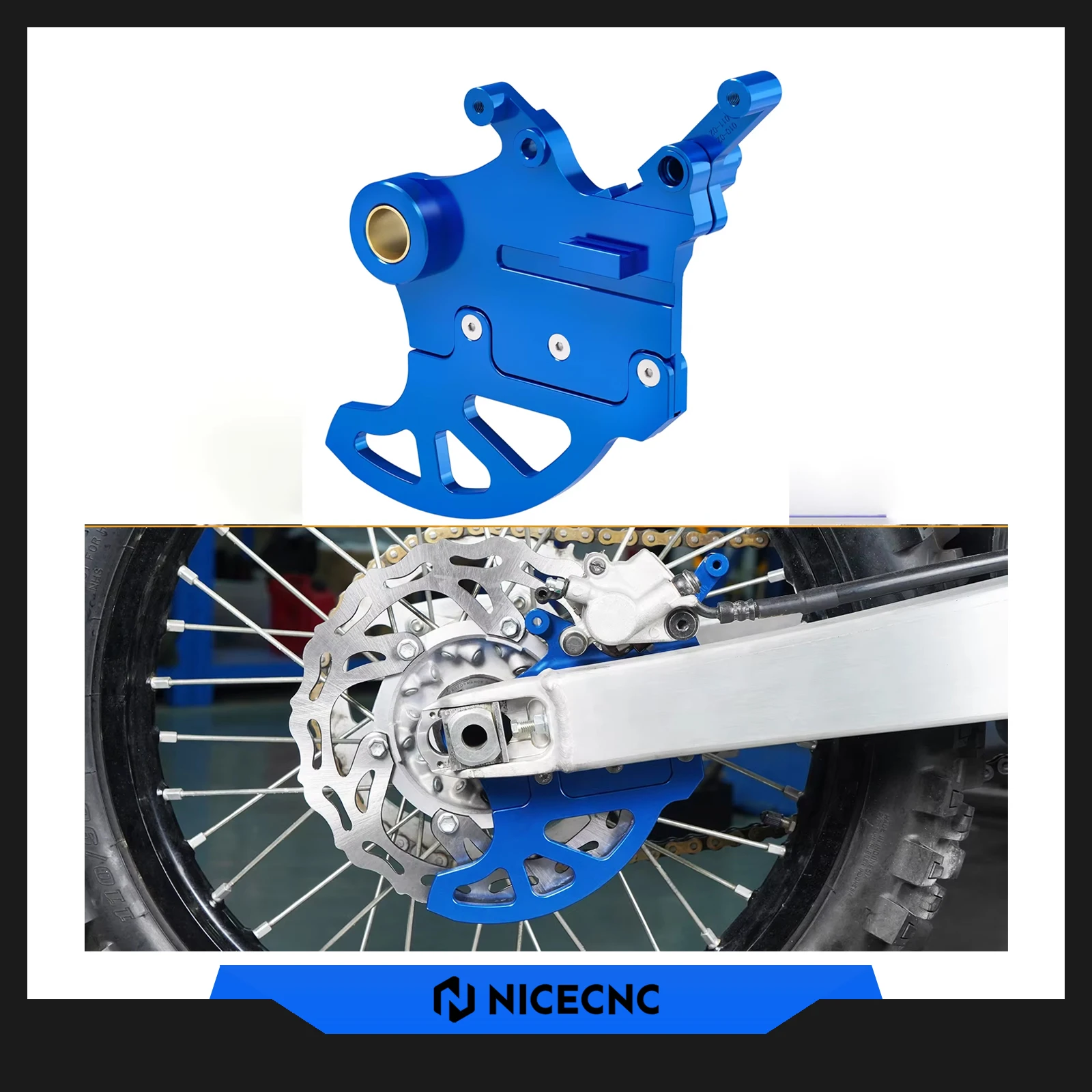 

For Yamaha YZ125 YZ250 YZ250X YZ250F YZ250FX YZ450FX WR250F WR450F YZF WRF 250 450 2016-2023 Rear Brake Disc Cover Guard YZ450F