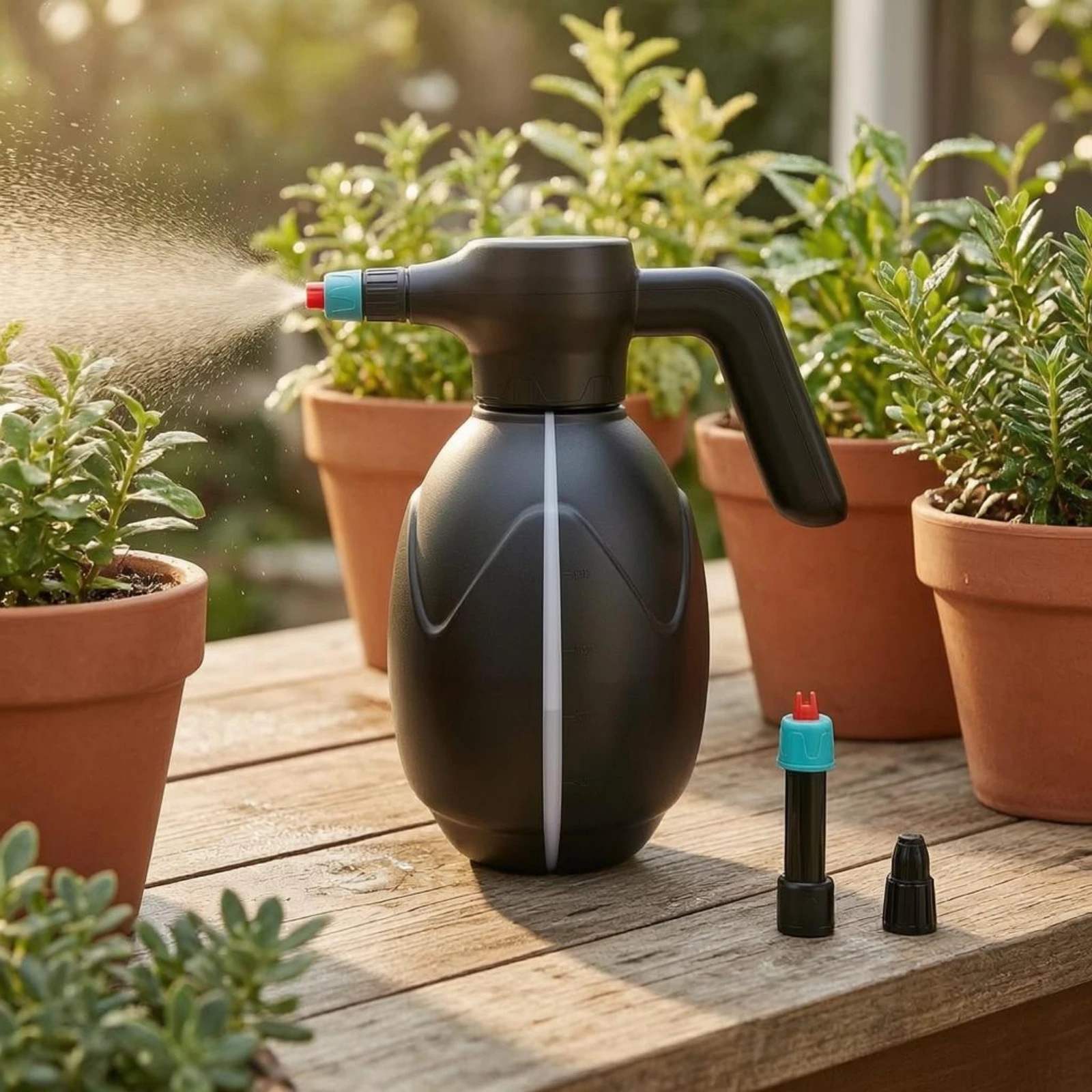 

Pressure Spray Bottle Electric Hand Pressure Sprayer Foaming Sprayer Long Nozzle Cleaning Tool Corrosion-Resistant