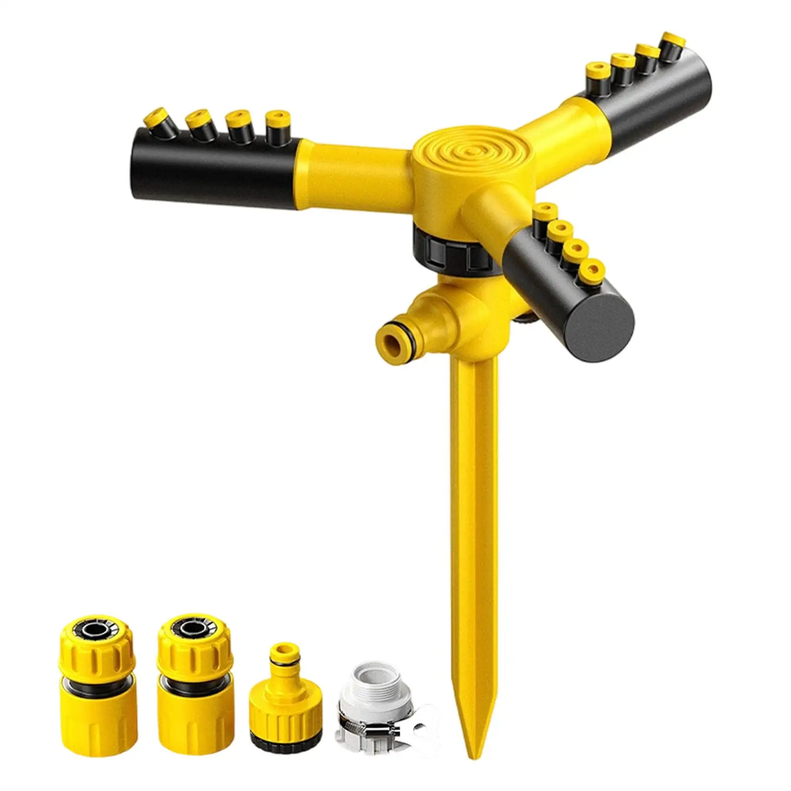 Water Sprinkler 360 Rotating Adjustable Spray Water Nozzle Yard Sprinkler For Lawn For Watering Cleaning Outdoor Park Plant