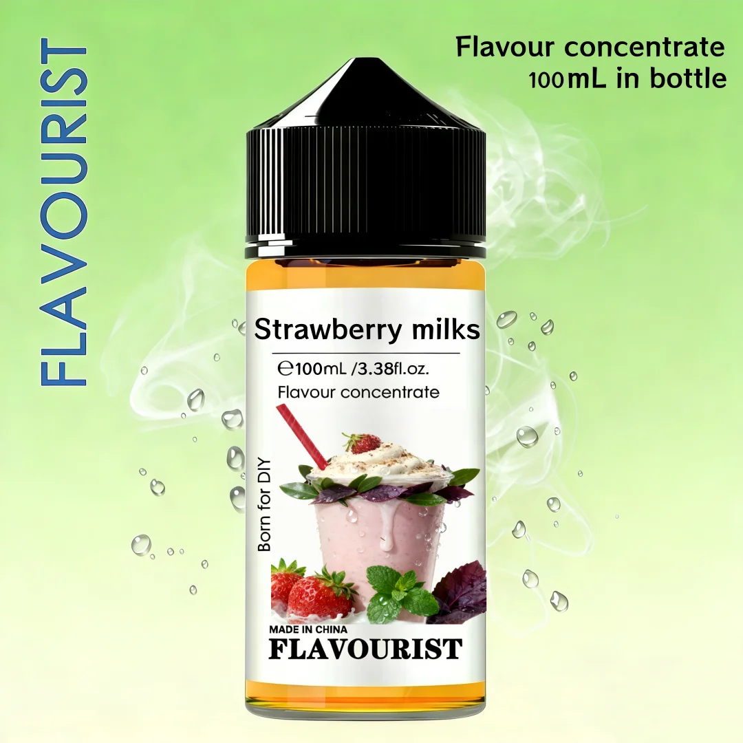 FLAVOURIST Strawberry milkshakes aroma flavoring concentrate water solubility best flavor Strawberry shake flavored