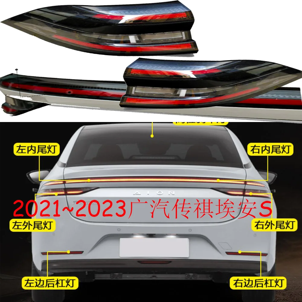 

1pcs car accessories bumper tail light Trumpchi Aion S taillight Taillamp 2021~2023y for Aion plus fog lamp