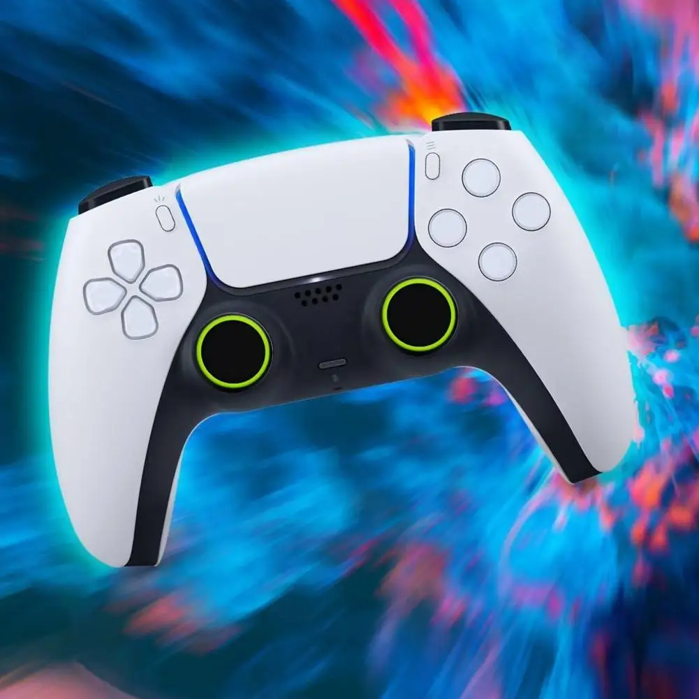 미끄럼 방지 보호대 워셔블 소프트 실리콘 썸스틱 케이스, 발광 조이스틱 커버, PS4, PS5, One, 360 용, 2 개