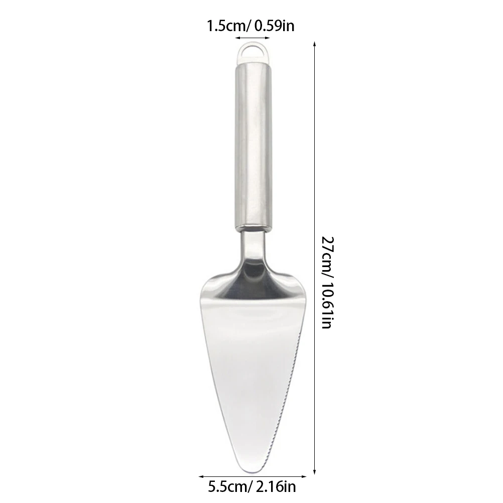 

Stainless Steel Pie Cutter Triangular Spade Shape Cake Pizza Slicer Dishwasher Safe For Quiche Lasagna Flatware Kitchen