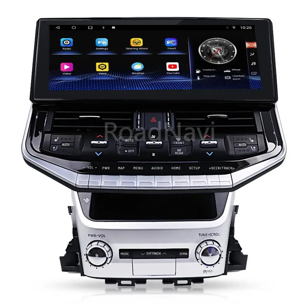 

Автомобильный DVD-плеер RoadNavi 16.2 для Land Cruiser LC200 2008-2021: Обновление до LC300, Android автомагнитола, Carplay, GPS