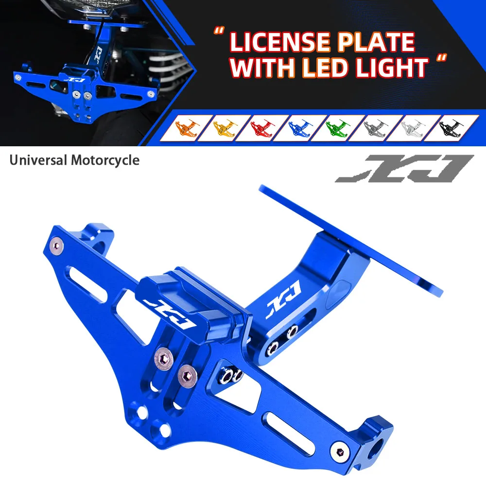 Motorcycle License Plate Holder Bracket Turn Signal Indicator LED Lights For YAMAHA XJ550 XJ600 XJ600NS XJ600S XJ650 XJ700 XJ900