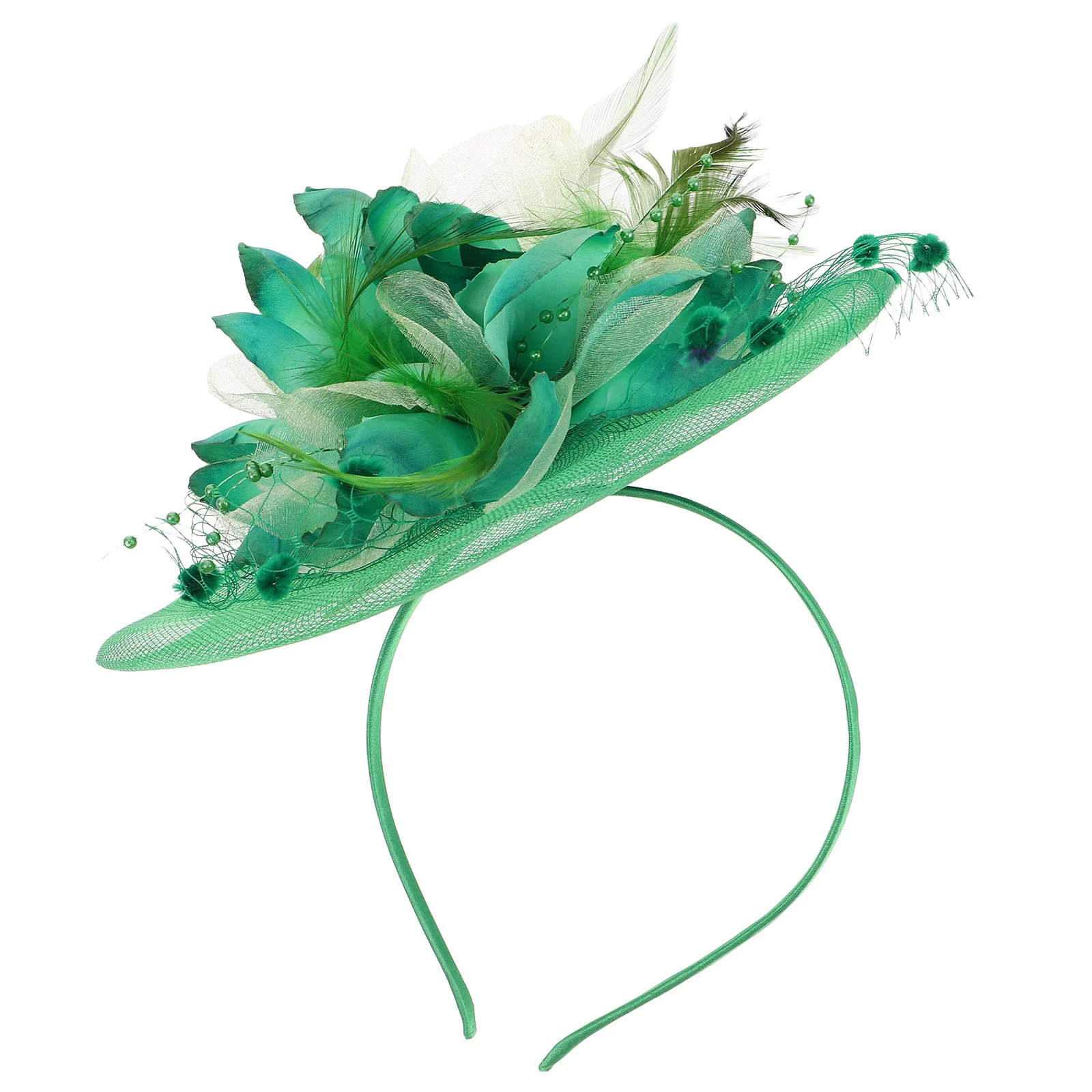 

Bridal Hat Fascinator Vintage Mesh Veil Hair Clips Elegant Headband Wedding Party Accessories Floral Pin Tiny Hat
