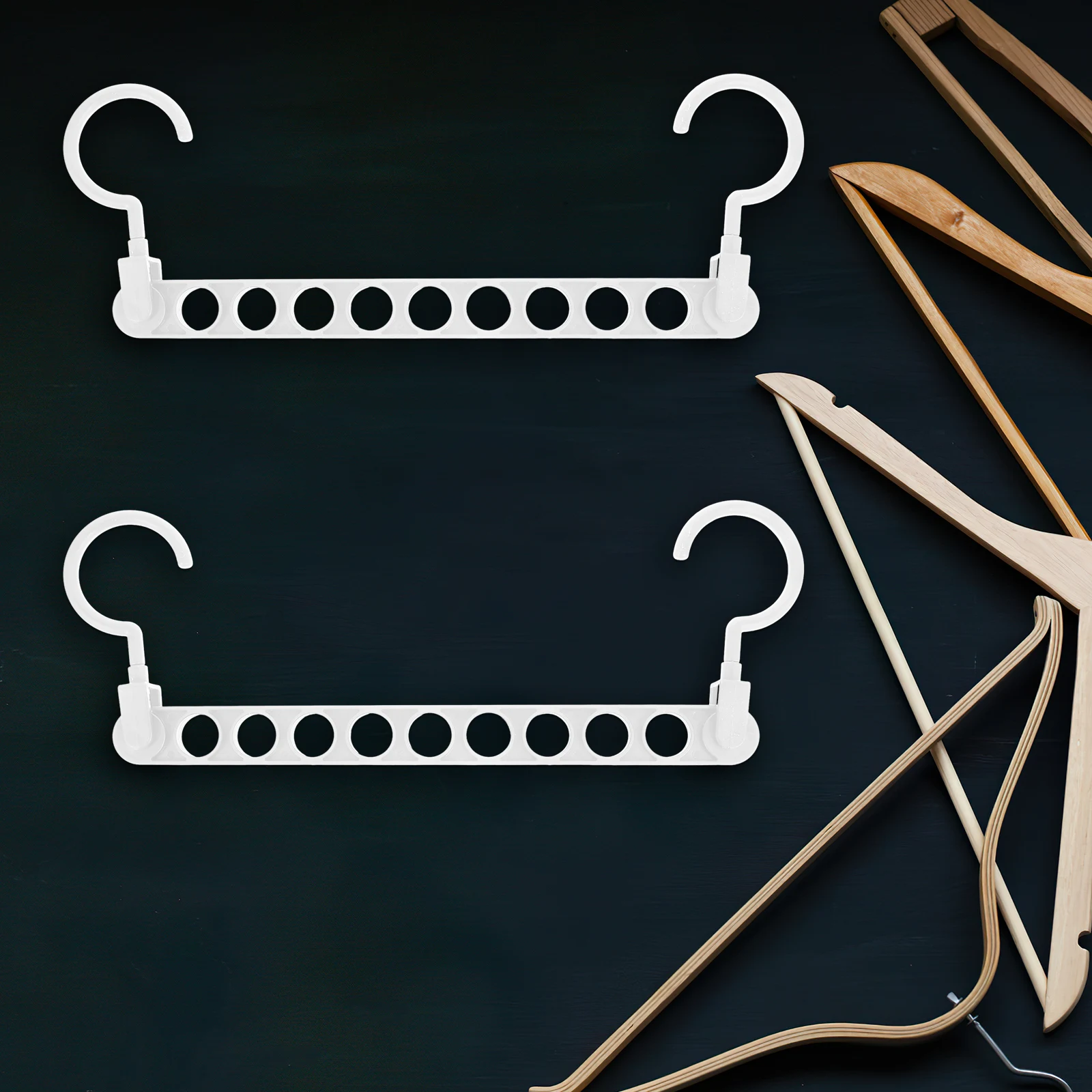 

4 Pcs Foldable Hanger Pants Hangers Space Saving Space-saving Wardrobe Shirt Pp Hooks Miss