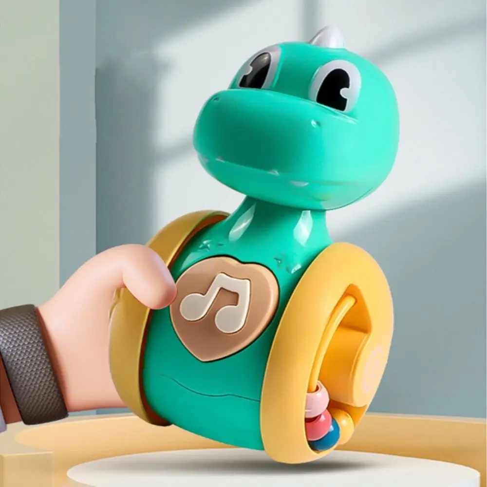 Creatieve Fawn Sliding Tumbler Speelgoed Vroeg Onderwijs Cartoon Dinosaurussen Tumbler Wobbler Interactieve Druk Piepend