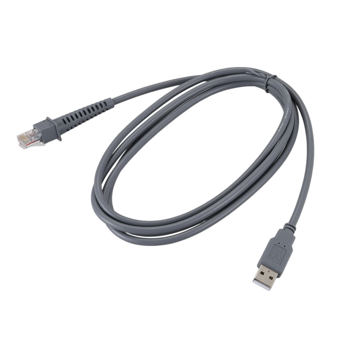 1 X USB A Male To RJ45 Cable 7Ft 2M For Symbol Barcode Scanner LS4278 LS2208 2208AP