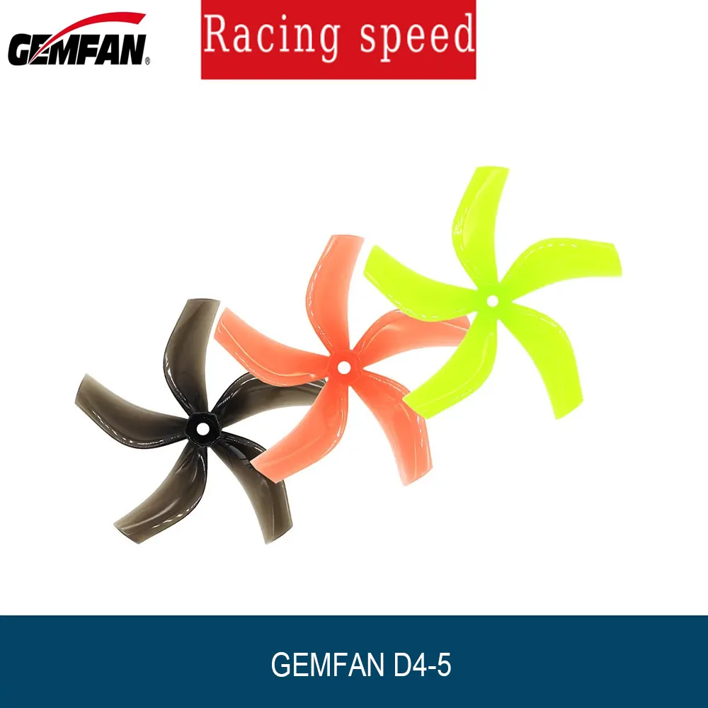 

2Pairs GEMFAN D4-5 Four-Inch Five-Bladed Propeller M5 Hole Inverted Ducted Propeller FPV Mini Multicopter RC Accessories