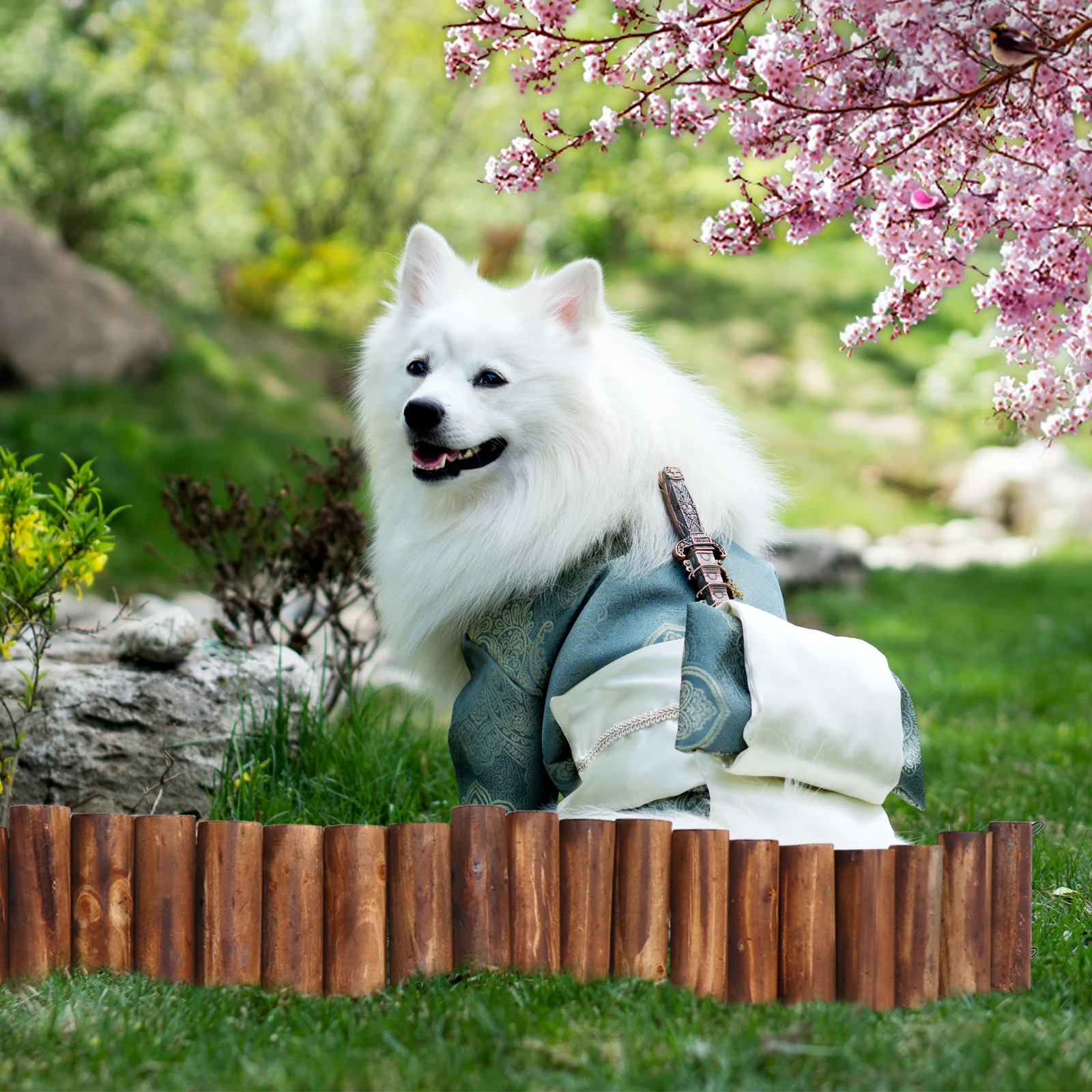 

1Pcs Carbonized Wooden Fence Durable Outdoor Decorative Garden Lawn Partition Fence Yard Courtyard Landscape Supply