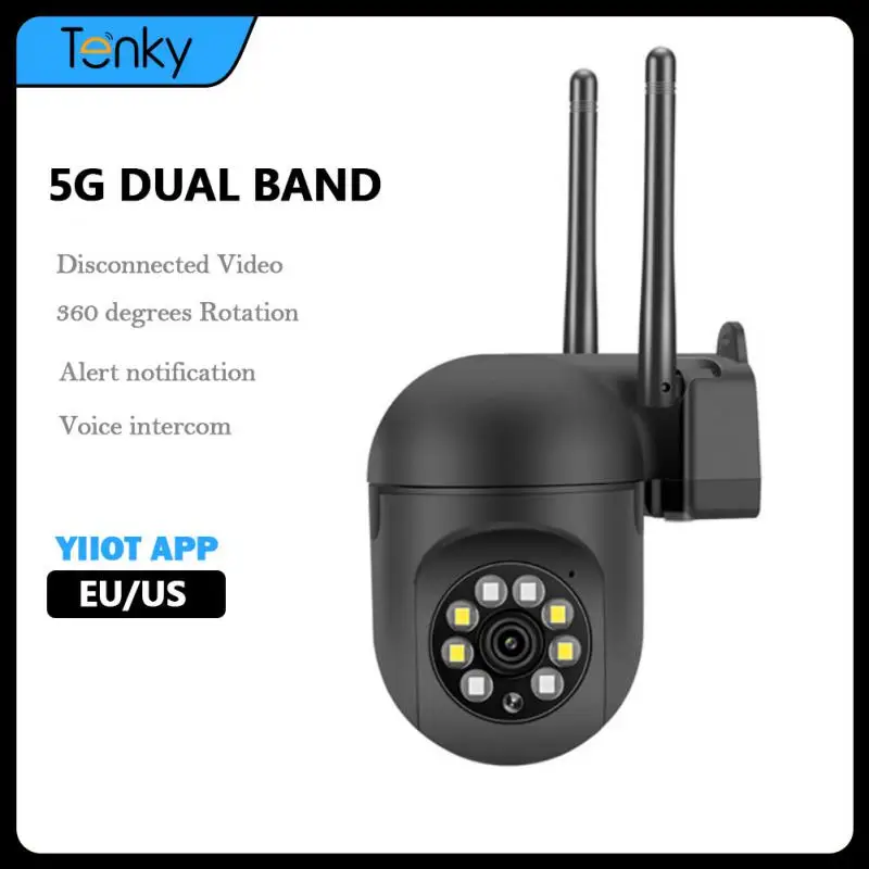 YIIOT WiFi IP Camera Zoom Surveillance 2.4+5G Dual Frequency Camera Night Vision Ai Human Detection Camera 2 Million Pixels