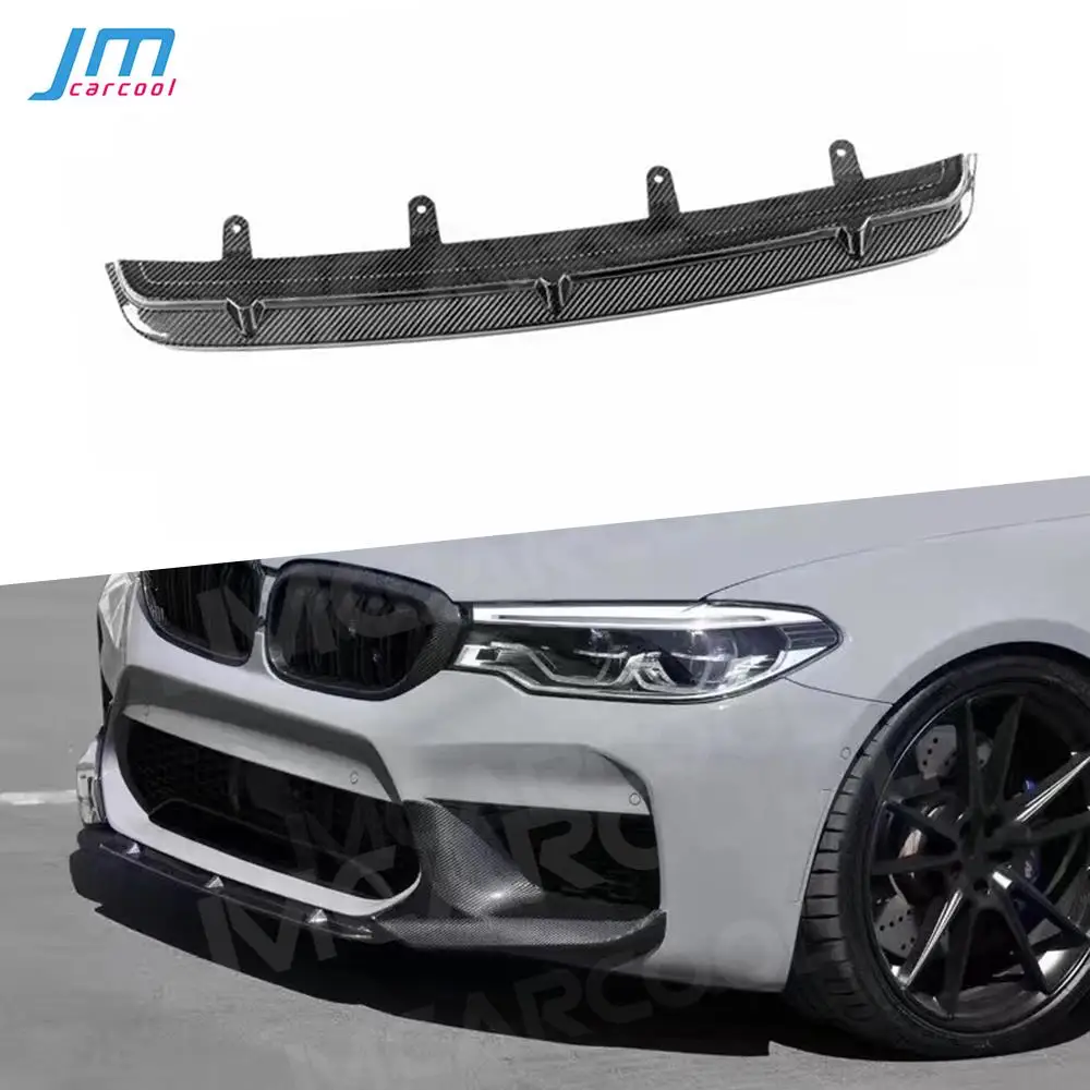 

Dry Carbon Fiber Front Lip Head Chin Shovel Guard Bumper Middle Lip Spoiler For BMW 5 Series F90 M5 2018 2019 FRP Car Styling