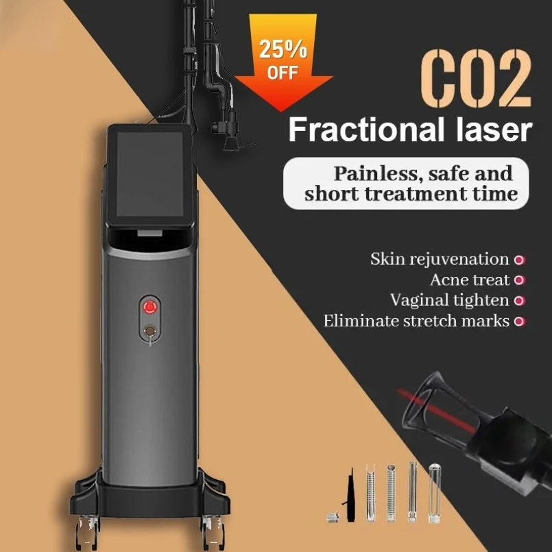 Medical Grade 10600nm CO2 Fractional Lase Machine with Dual Cooling System Skin Resurfacing Device for Beauty Clinics