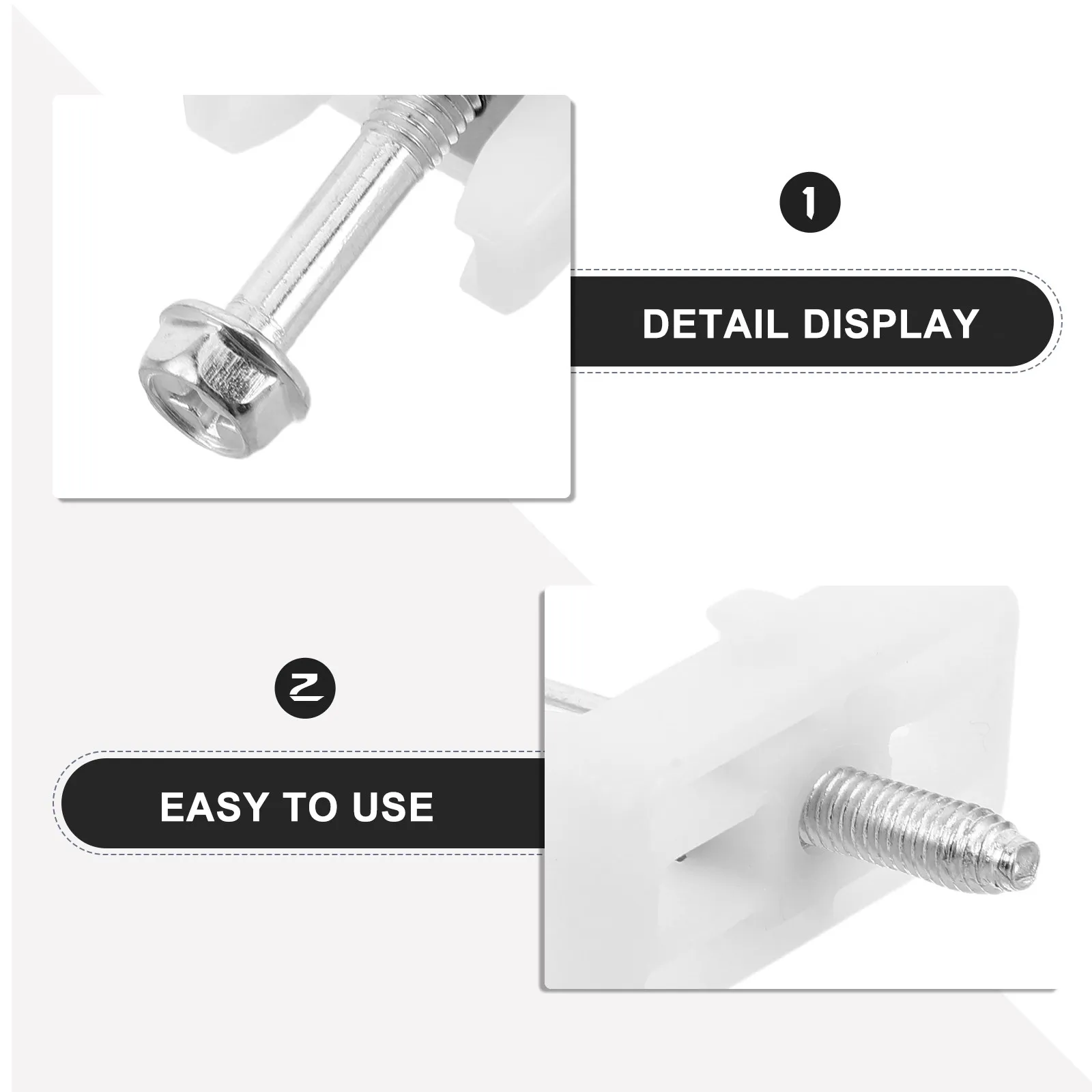5Pcs Speaker Screw and Washer Kit for Car Audio Upgrade Plastic Spacer Rings Snap Fastener Mounting Screws No Damage