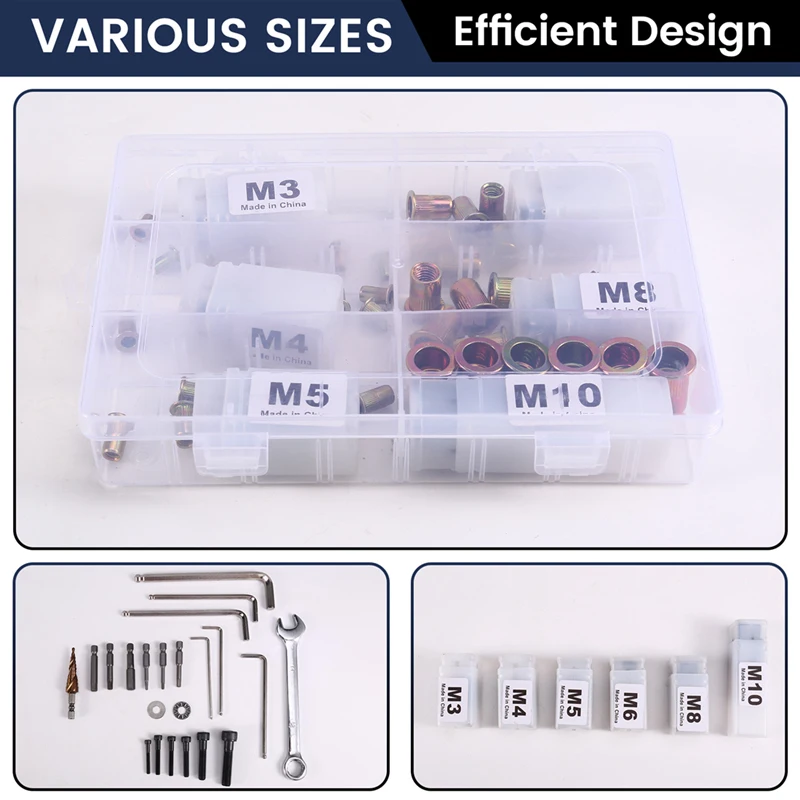 Manual Rivet Nut Tool Rivet Nut Gun Drill Adapter Tool Pull Female Head Rivet Tool M3 M4 M5 M6 M8 M10 Rivet Tool