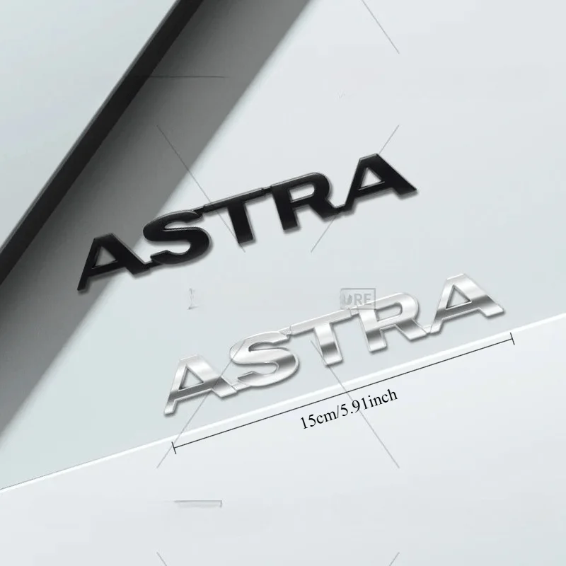 3D Car Styling For Opel Astra G H J K F Letter Emblem OPC GTC Vauxhall Badge Metal Stickers Rear Trunk Decals Auto Accessories