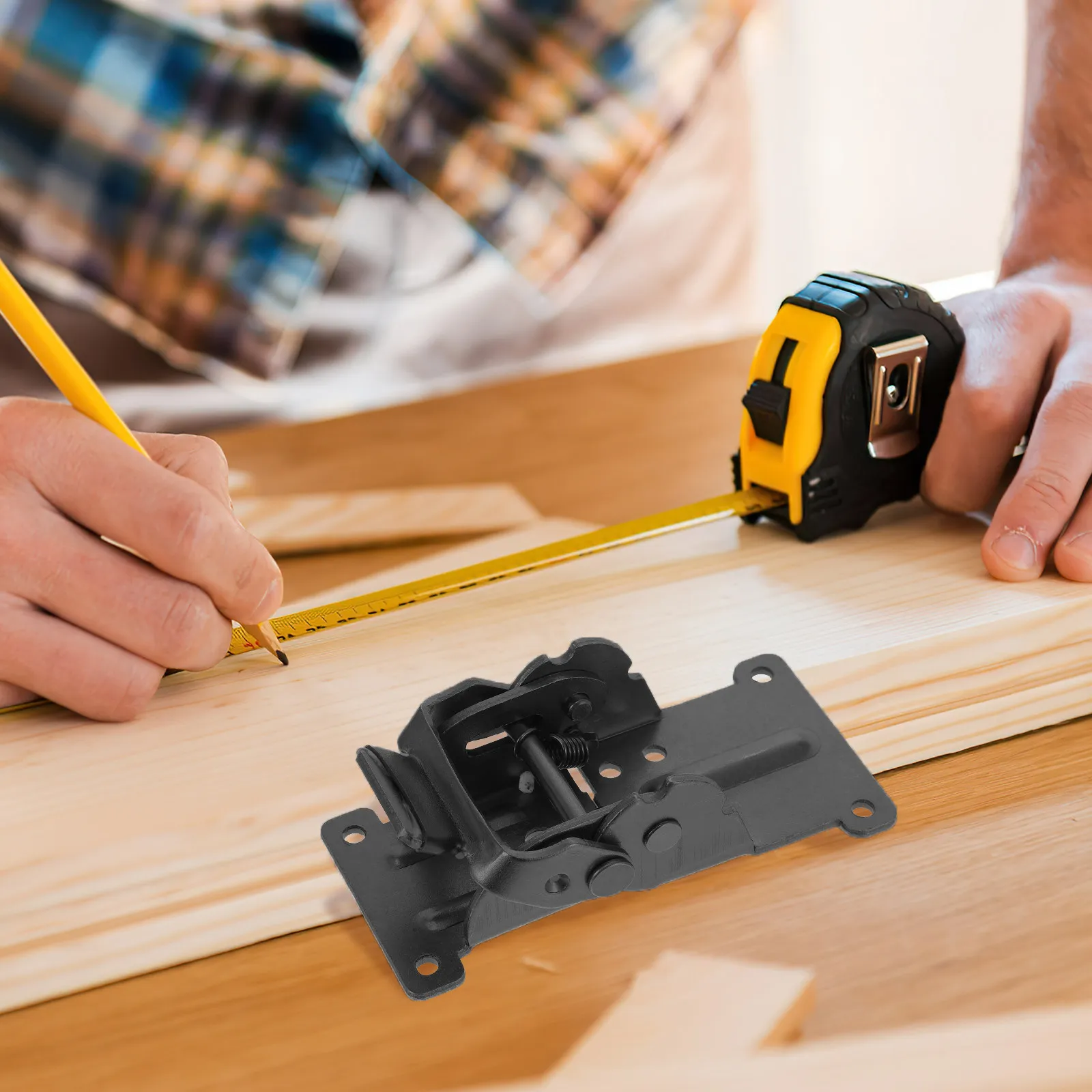 

Комплект из 4 стальных складных петель с самоблокировкой от 90 до 180 градусов для столешниц, рабочих столов, шкафов, складных ножек и кронштейнов