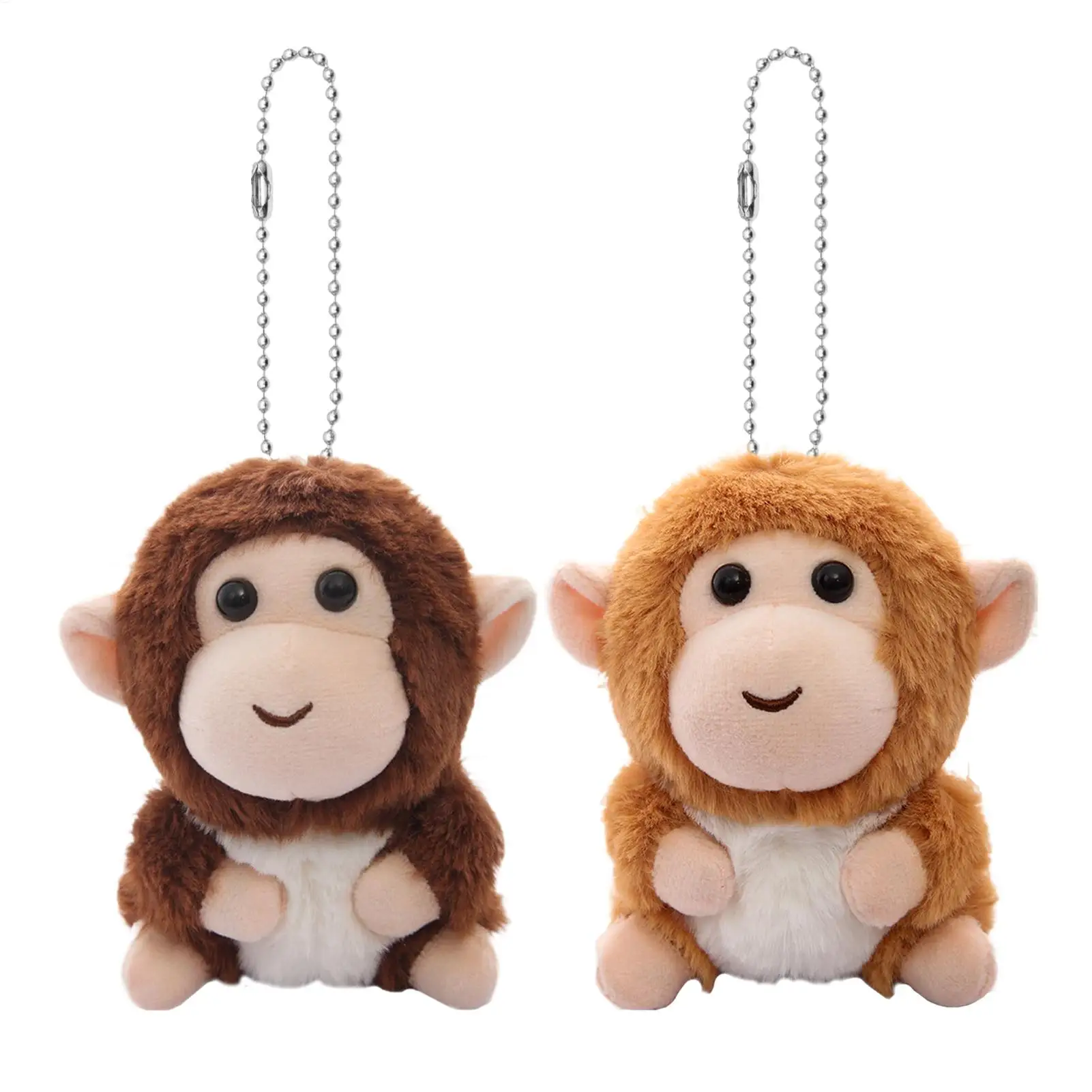 

Милый плюшевый брелок-обезьянка, мультяшный плюшевый брелок-подвеска для детей, подарок на день рождения, украшение для сумок и рюкзаков