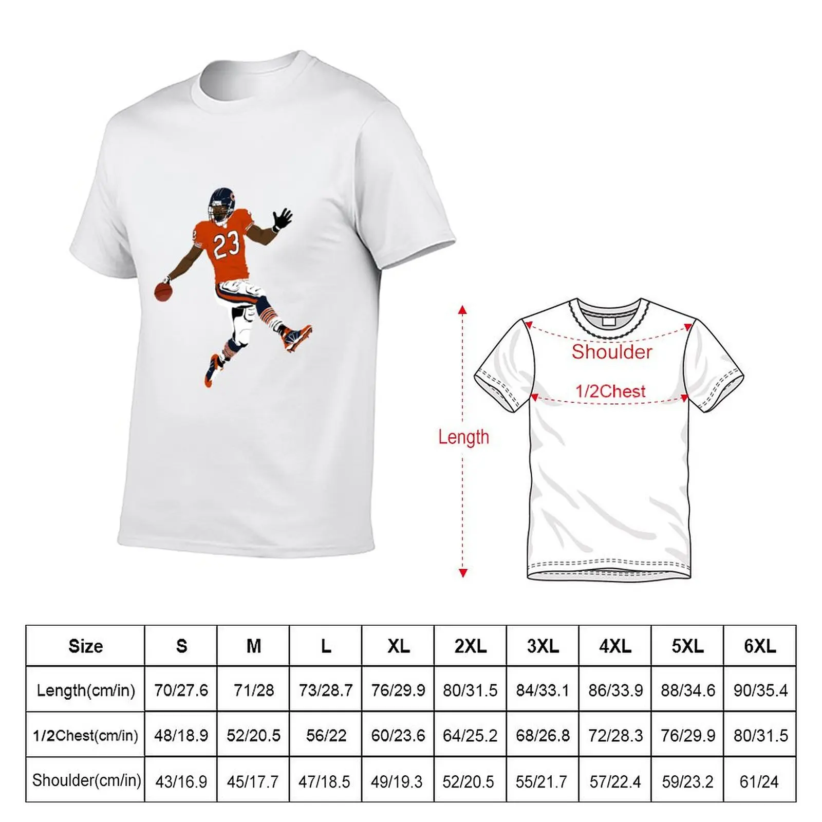 Devin Hester High Step Drawing T-Shirt man t shirt luxury man t shirts cotton man t shirt summer T-shirt