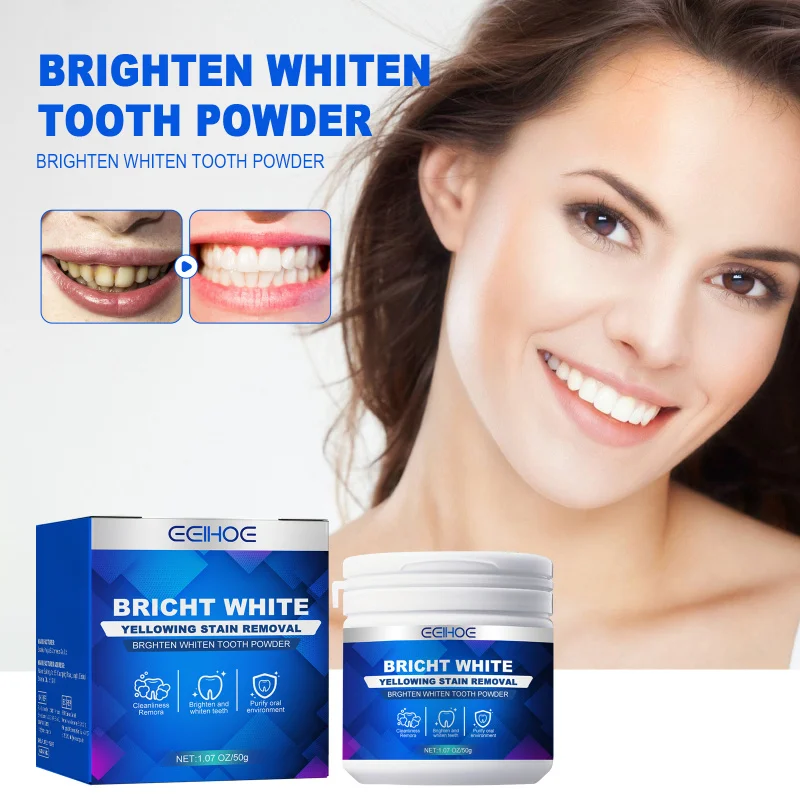 

Deep Teeth Cleaning Powder - Stain Removal, Teeth Whitening, Fresh Breath, Gentle Gum Care & Tooth Strengthening