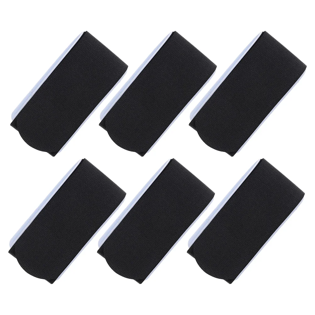 6 Pcs Ski Straps for Carrying Sled Fixing Snowboard Accessory Black Adhesive Belt