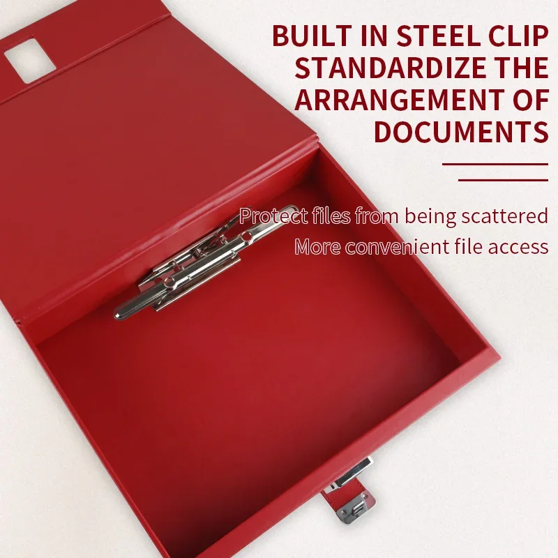 A4 Document Safes Portfolio Organizer Digital Fingerprint Lock Paper Container Box Safety Box for Business