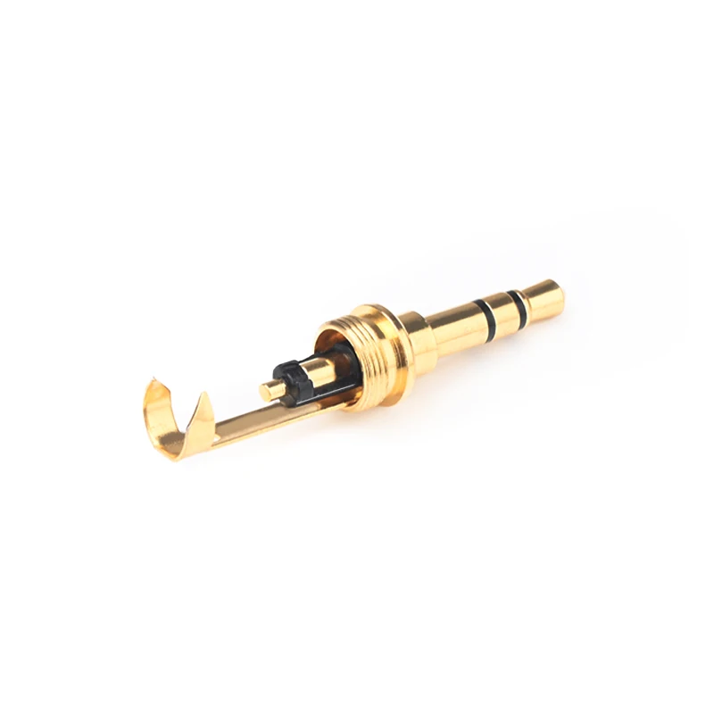 4 PCS HiFi Headset Plug Gold Plated 3.5 mm Audio Plug Jack Connector for 3.5mm Earphone Cable Adapter