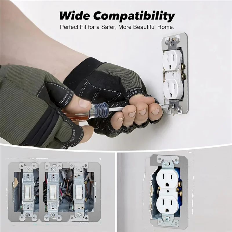 Espaciadores de placa de pared A88X, placas niveladoras de dispositivo de ajuste al ras para herramienta de reparación de salidas eléctricas, cuñas espaciadoras de receptáculo